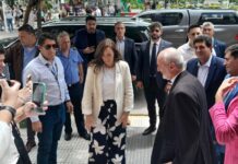 La Vicepresidente Villarruel visitó La Rioja y se reunió con el Obispo local y presidente de CEPAS, Monseñor Braida