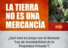 LA TIERRA ES UN DON DE DIOS, NO ES UNA MERCANCÍA