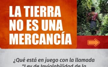 LA TIERRA ES UN DON DE DIOS, NO ES UNA MERCANCÍA